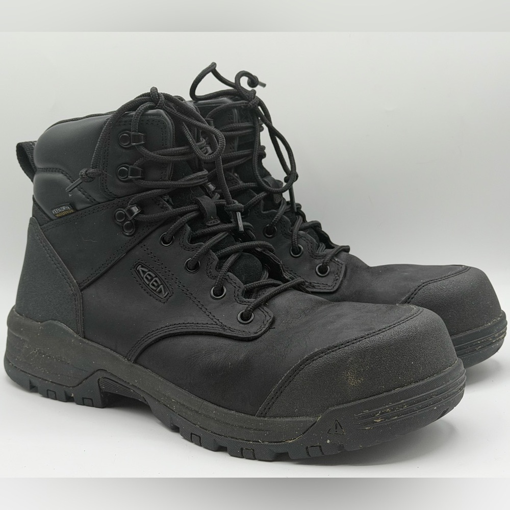 KEEN Utility Men’s Size 12 Work Boots Steel Toe Safety Lace Up - Picture 3 of 8
